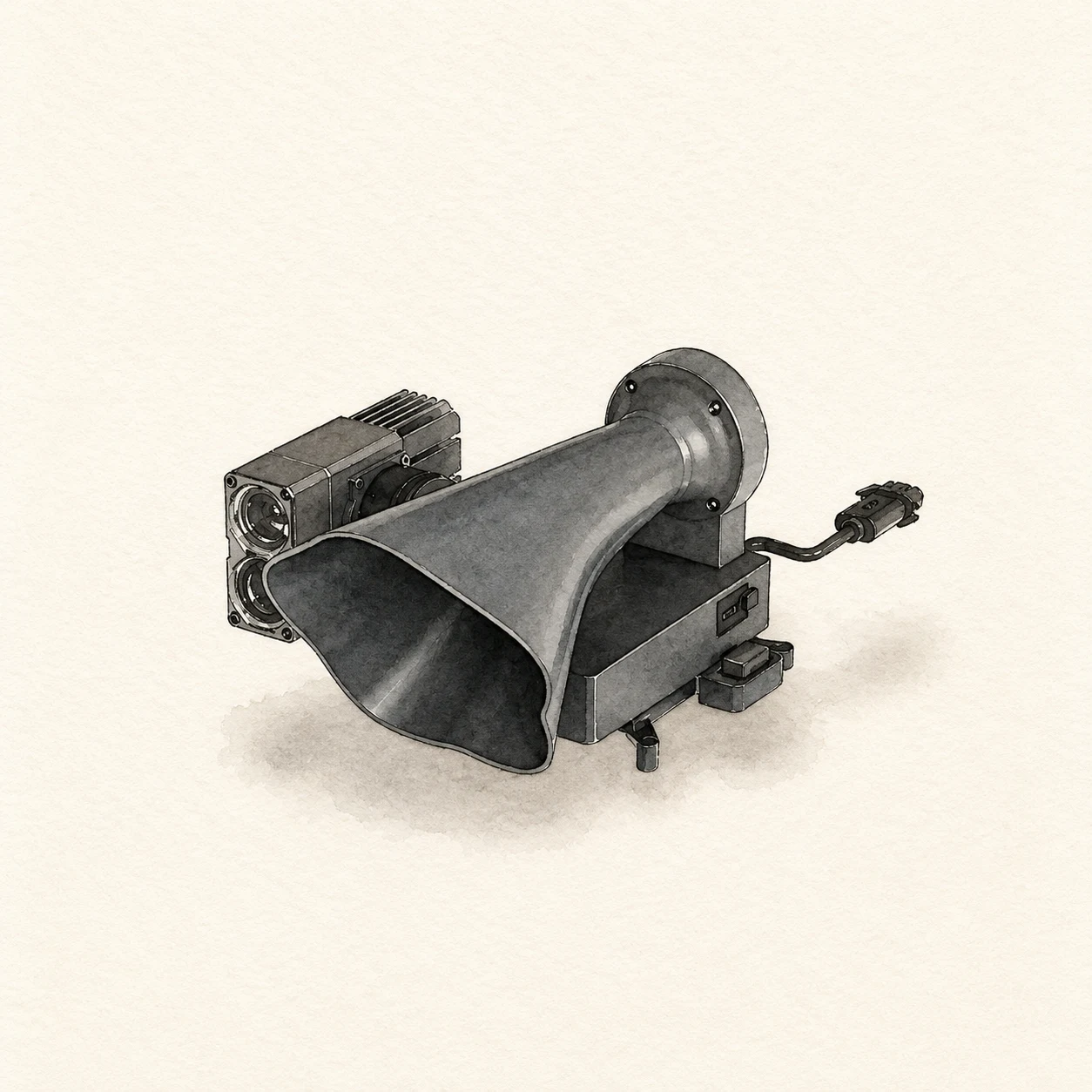 CZI LP12 Searchlight and Broadcasting System sourcing illustration